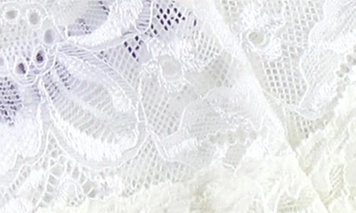 Shop Hanky Panky Honeymoon Lace Bra & Crotchless Thong Set In Light Ivory