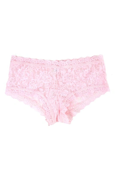Shop Hanky Panky Signature Lace Boyshorts In Bliss Pink