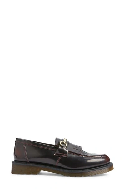 Shop Dr. Martens' Adrian Snaffle Kiltie Loafer In Cherry Red Arcadia