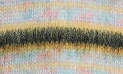 Shop Marni Stripe Mohair Blend Sweater In Multicolor