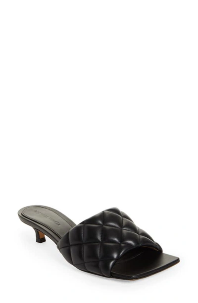 Shop Bottega Veneta Padded Slide Sandal In 1000 Black