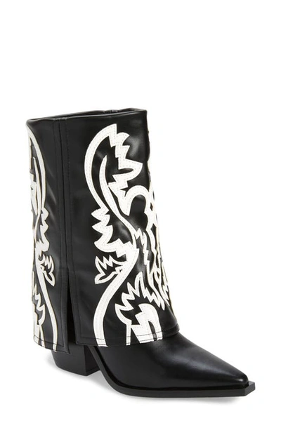 Shop Azalea Wang Esperanza Pointed Toe Boot In Black