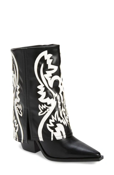 Azalea Wang Esperanza Pointed Toe Boot In Black