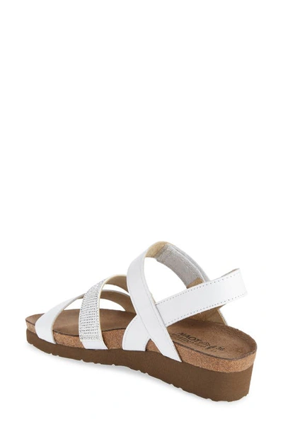 Shop Naot 'krista' Sandal In White Leather