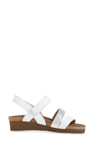 Shop Naot 'krista' Sandal In White Leather