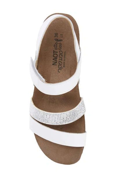 Shop Naot 'krista' Sandal In White Leather