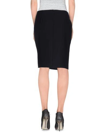 Shop Armani Collezioni Knee Length Skirt In Black