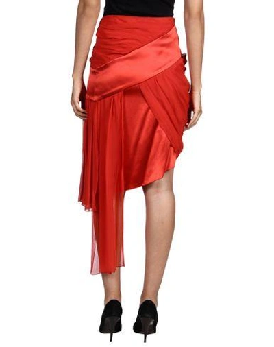 Shop Prabal Gurung Knee Length Skirt In Red