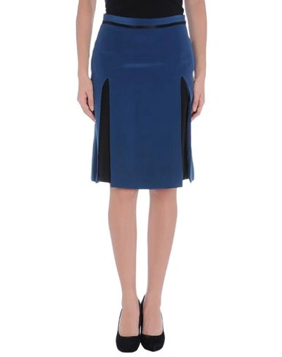 Barbara Bui Knee Length Skirt In Pastel Blue