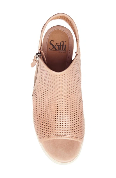 Shop Söfft Saydee Wedge Sandal In Rose Taupe