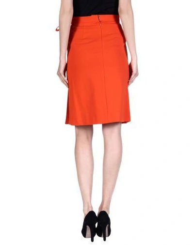 Shop Sonia Rykiel Knee Length Skirt In Orange