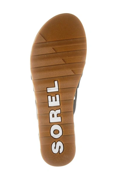 Sorel Cameron Platform Gladiator Sandal In Black Gum 2