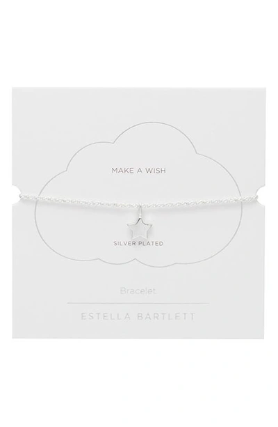 Shop Estella Bartlett Amelia Star Charm Bracelet In Silver
