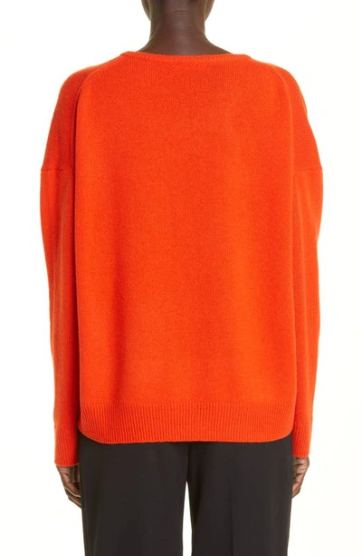 Shop Co V-neck Cashmere Sweater In 622 Punch