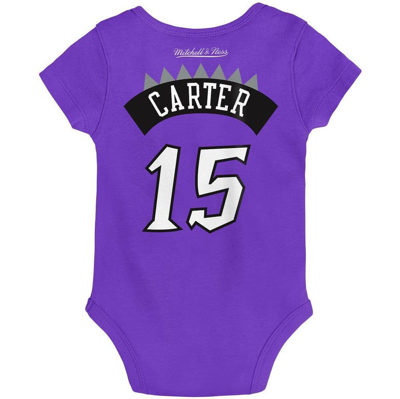Shop Mitchell & Ness Infant  Vince Carter Purple Toronto Raptors Hardwood Classics Name & Number Bodysuit