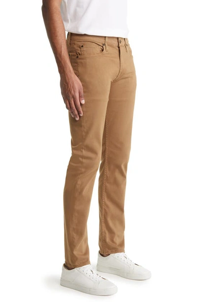 7 For All Mankind Slimmy Slim Fit Clean Pocket Performance Jeans In Dark Khaki