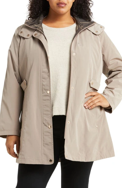 Shop Gallery Water Resistant Rain Jacket In Taupe