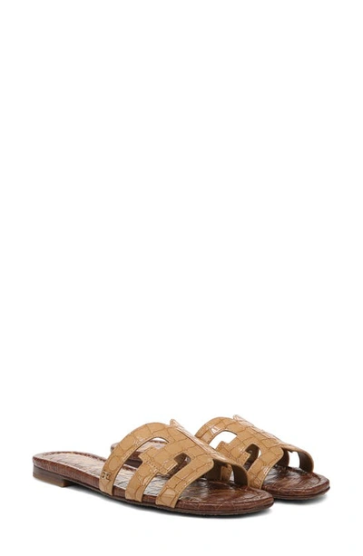 Shop Sam Edelman Bay Cutout Slide Sandal In Buff Tan