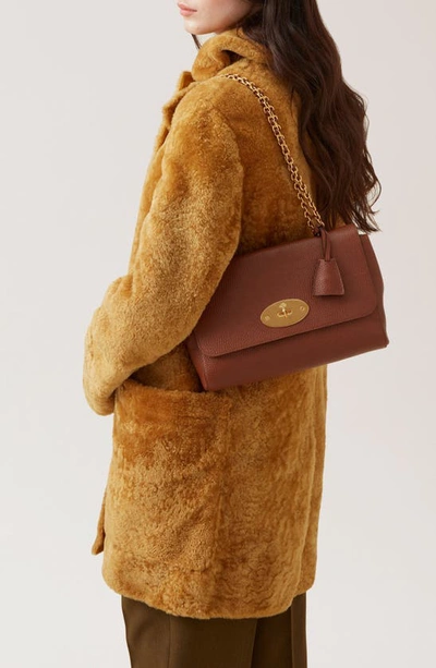 Mulberry Lily Medium Grained Leather Shoulder Bag In Brown