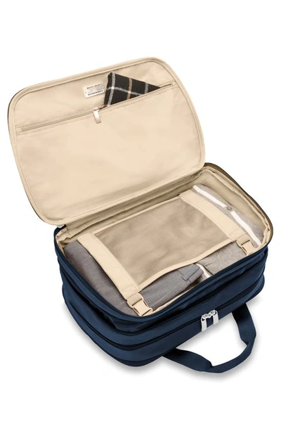Shop Briggs & Riley Baseline 17-inch Expandable Cabin Bag In Navy