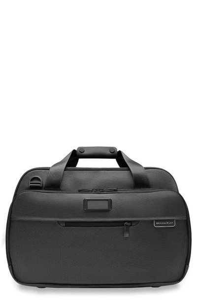 Shop Briggs & Riley Baseline 17-inch Expandable Cabin Bag In Black