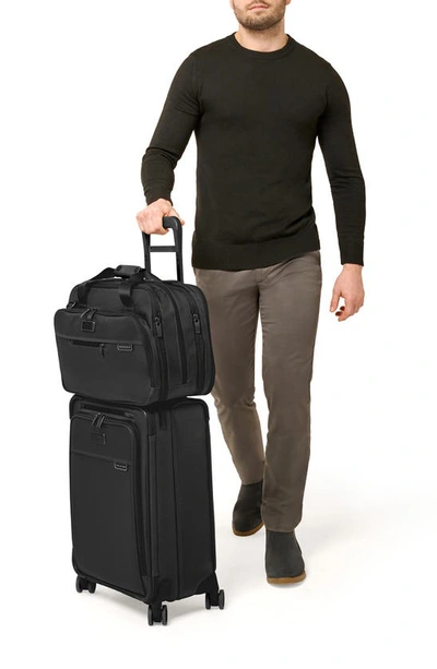 Briggs & Riley Baseline Expandable Cabin Bag In Black