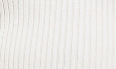 Endless Rose Square-neck Bishop-sleeve Knit Top In White