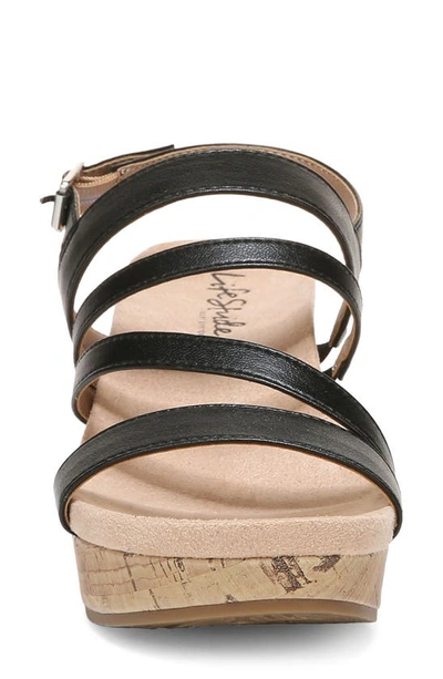 Shop Lifestride Discover Wedge Sandal In Black