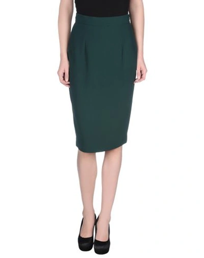 Andrea Incontri Knee Length Skirt In Green