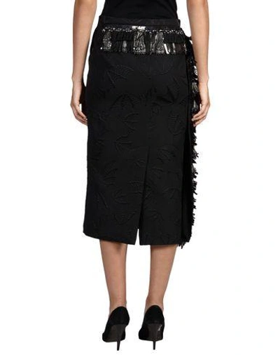 Shop Rochas 3/4 Length Skirt In Black