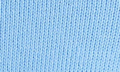 Shop Lafayette 148 Cotton & Silk Knit Bomber Jacket In Cool Blue