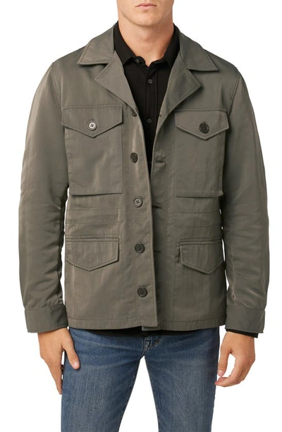 Shop Joe's Wyatt Organic Stretch Cotton Military Jacket In Uniform Green