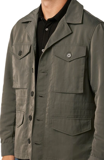 Shop Joe's Wyatt Organic Stretch Cotton Military Jacket In Uniform Green