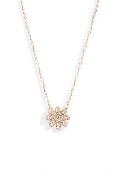 Shop Estella Bartlett Spring Daisy Pendant Necklace In Gold