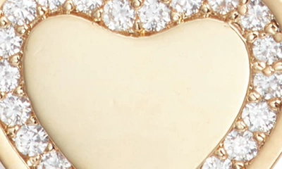 Estella Bartlett Cubic Zirconia Heart Pendant Necklace In Gold