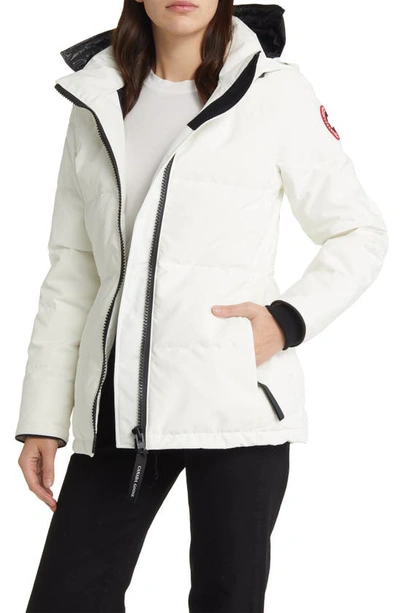 Shop Canada Goose Chelsea 625 Fill Power Down Parka In North Star White