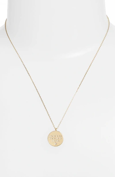 Estella Bartlett Engraved Quote Necklace In Gold