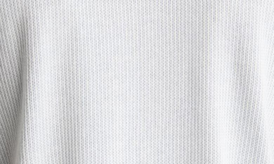 Shop Rag & Bone Harvey Oversize Sweater Knit Short Sleeve Button-up Shirt In Ivory
