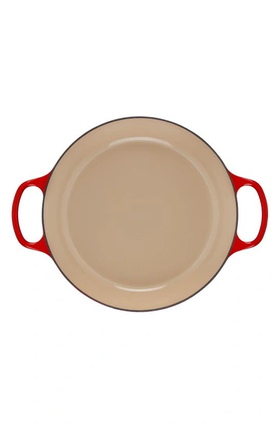 Shop Le Creuset Signature 3.5-quart Enameled Cast Iron Braiser In Cerise