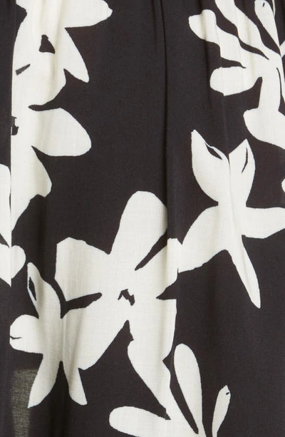 Shop Lemlem Sea Floral Open Back A-line Dress In Black