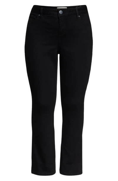 Slink Jeans High Waist Bootcut Jeans In Solid Black