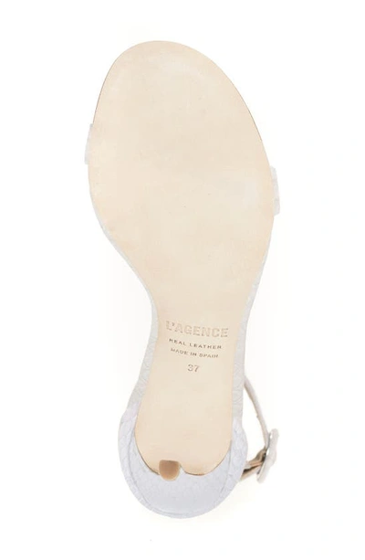 Shop L Agence Gisele Ii Ankle Strap Sandal In White