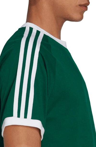 Shop Adidas Originals Adicolor 3-stripes T-shirt In Dark Green