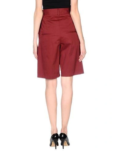 Shop Jil Sander Knee Length Skirt In Maroon