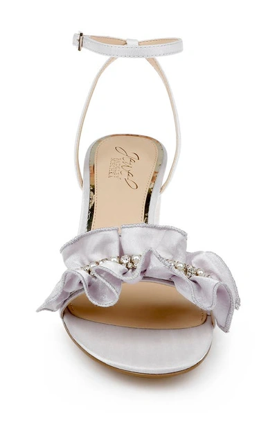 Shop Jewel Badgley Mischka Desirie Sandal In Lilac Fabric