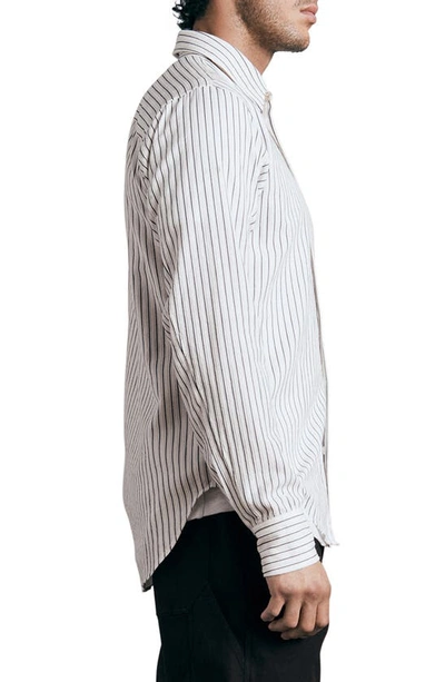 Shop Rag & Bone Fit 2 Stripe Button-up Shirt In Whtstripe