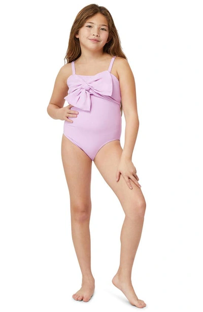 Shop Habitual Kids' Beach Hut One-piece Swimsuit In Pink