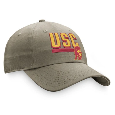 Shop Top Of The World Khaki Usc Trojans Slice Adjustable Hat