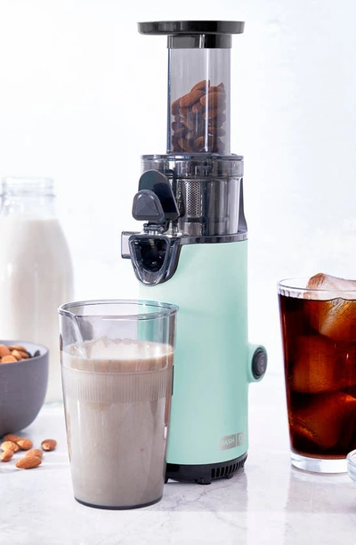 Dash Compact Cold Press Power Juicer In Aqua