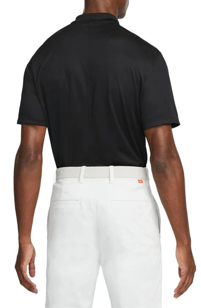 Shop Nike Dri-fit Victory Golf Polo In Black/ White